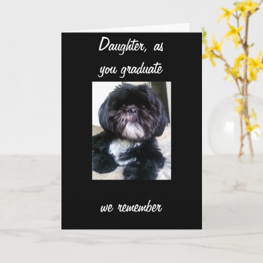 娘は思い出を積む カード (黄色い花)