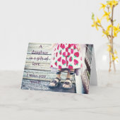 娘は愛の賜物.....カード カード (黄色い花)