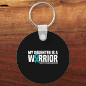 娘は戦士トゥレット症候群の認識度 キーホルダー (正面)