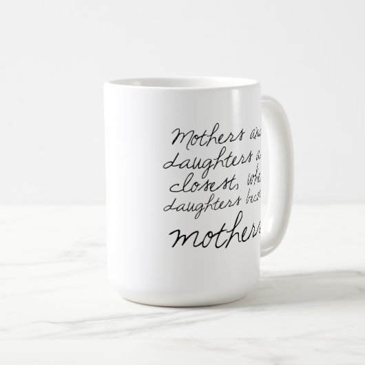 娘は母引用文のマグになります コーヒーマグカップ (正面右)