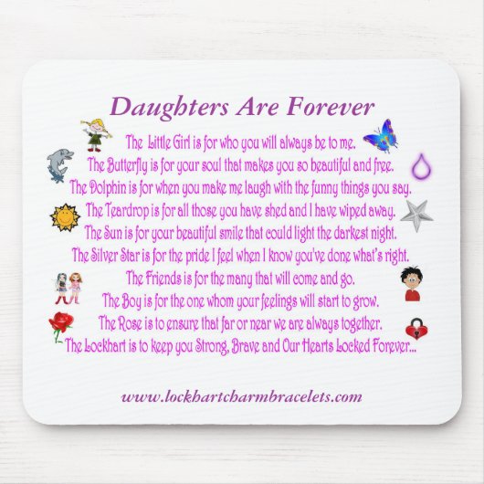 娘は永久に詩のマウスパッドです マウスパッド (正面)