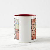 娘は、コーヒー/茶マグあります ツートーンマグカップ (中央)