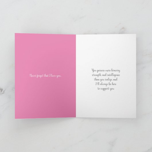 娘へのお見舞いカード サンキューカード (内部)