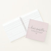 娘へのピンク色の手紙キープサプライメモリ ノートブック (内部)