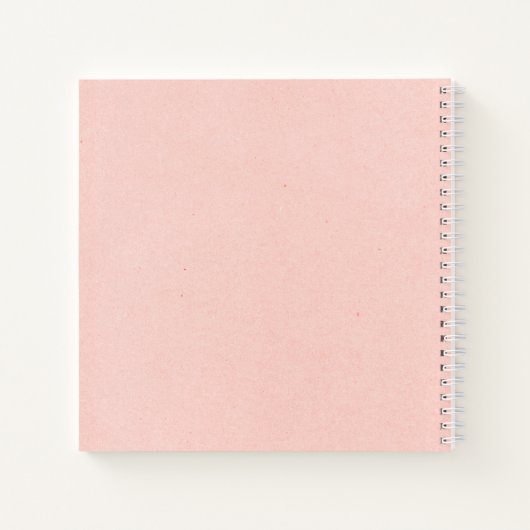 娘へのピンク色の手紙キープサプライメモリ ノートブック (裏面)