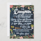 娘へのプレゼント クリスマスレター 娘へ シーズンカード (正面)