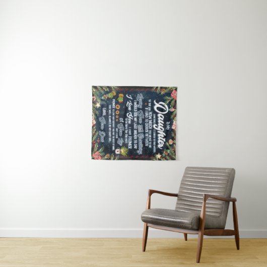 娘へのプレゼント クリスマスレター 娘へ タペストリー (インサイチュ(横))