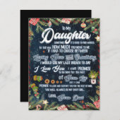 娘へのプレゼント クリスマスレター 娘へ 招待状 (正面/裏面)