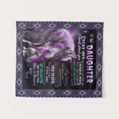 娘へのプレゼント, 娘とパパ, オオカミ好き タペストリー (正面(横))