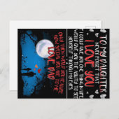 娘へのプレゼント | 家族への最高のギフト 案内ポストカード (正面/裏面)