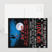 娘へのプレゼント | 家族への最高のプレゼント 案内ポストカード (正面/裏面)