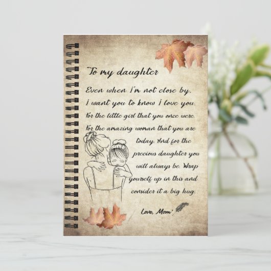 娘へのプレゼント | 母から娘への手紙 招待状 (スタンド正面)