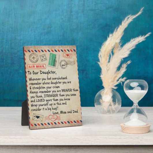 娘へのラブレター フォトプラーク (側面)