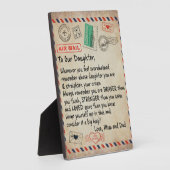 娘へのラブレター フォトプラーク (側面)