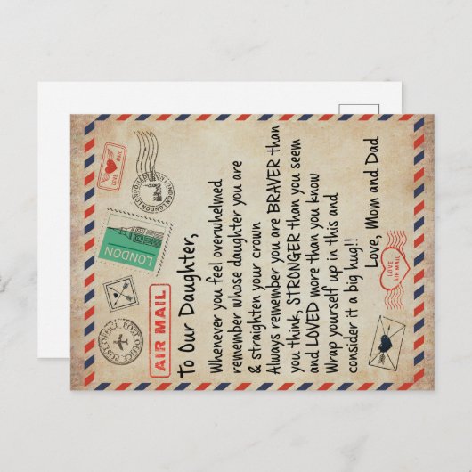 娘へのラブレター 案内ポストカード (正面/裏面)