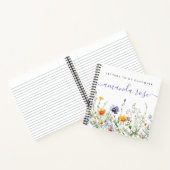 娘への山花手紙の形見 ノートブック (内部)