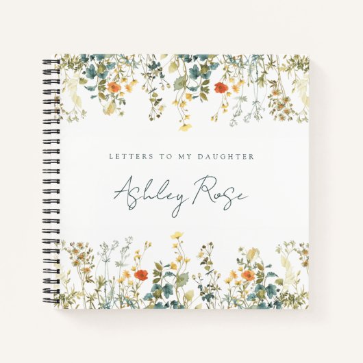 娘への山花手紙の形見 ノートブック (正面)