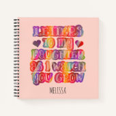 娘への手紙カラフルメモリ ノートブック (正面)