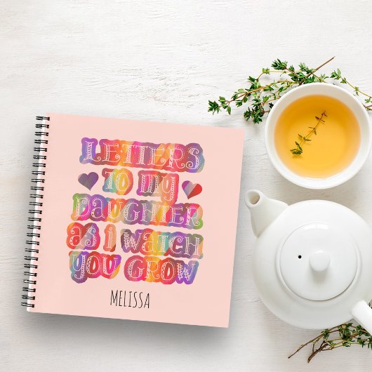 娘への手紙カラフルメモリ ノートブック
