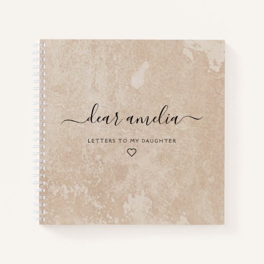 娘への手紙キープサムメモリーノートブック ノートブック (正面)