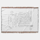 娘への手紙 スローブランケット (正面)