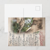 娘への手紙 ラッピング ギフト、女の子の誕生日プレゼント ポストカード (正面/裏面)