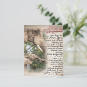 娘への手紙 ラッピング ギフト、女の子の誕生日プレゼント 招待状 (スタンド正面)