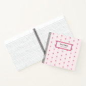 娘への手紙 | 可愛いキープサキーメモリーピンク ノートブック (内部)