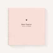 娘への手紙 | Keepsake Memory Pink ノートブック (正面)