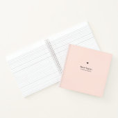 娘への手紙 | Keepsake Memory Pink ノートブック (内部)