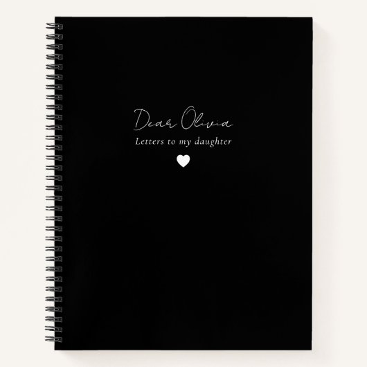 娘への手紙Keepsake Journal Notebook ノートブック (正面)