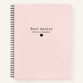 娘への手紙Keepsake Journal Notebook ノートブック (正面)