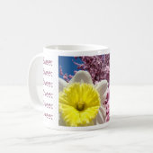 娘への花！コーヒーカップマグ 花 コーヒーマグカップ (正面左)