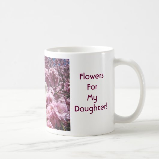 娘への花！コーヒーカップマグ 花 コーヒーマグカップ (右)