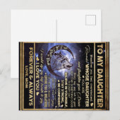 娘への蝶のギフト, 娘の誕生日 ポストカード (正面/裏面)