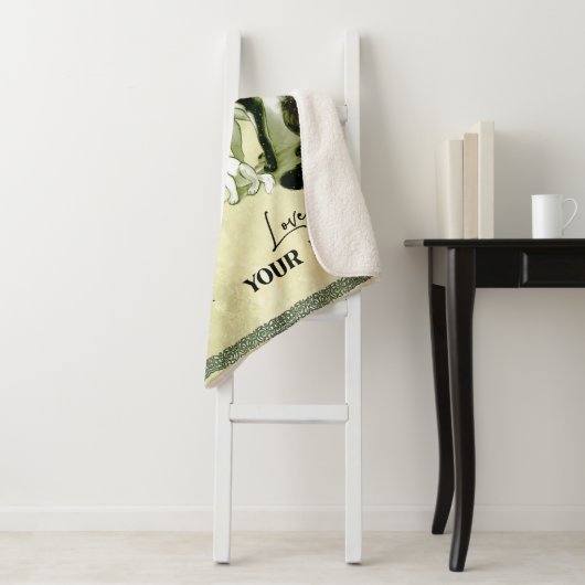 『娘への贈り物に恋文の娘と母へ』 シェルパブランケット (インサイチュ)