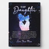 『娘への贈り物に恋文の娘と母へ』 フォトプラーク (正面)