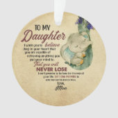 娘への贈り物 – お母さん オーナメント (正面)