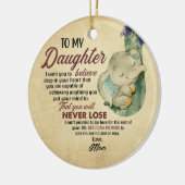 娘への贈り物 – お母さん セラミックオーナメント (左)