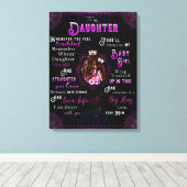 娘への贈り物、ラブレターの娘と母 キャンバスプリント (インサイチュ (ウッドフロア))