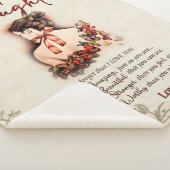 娘への贈り物、ラブレターの娘と母 シェルパブランケット (3/4)