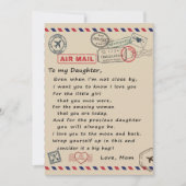 娘への贈り物、ラブレターの娘と母 シーズンカード (正面)