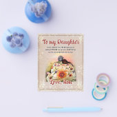 娘への贈り物、ラブレターの娘と母 チラシ (シングル)