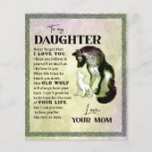 娘への贈り物、ラブレターの娘と母 チラシ (正面)