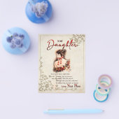 娘への贈り物、ラブレターの娘と母 チラシ (シングル)