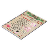 娘への贈り物、ラブレターの娘と母 ノートブック (左側)