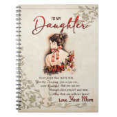娘への贈り物、ラブレターの娘と母 ノートブック (正面)