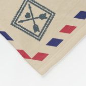 娘への贈り物、ラブレターの娘と母 フリースブランケット (角)