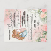 娘への贈り物、ラブレターの娘と母 ポストカード (正面)