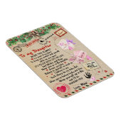 娘への贈り物、ラブレターの娘と母 マグネット (右側)